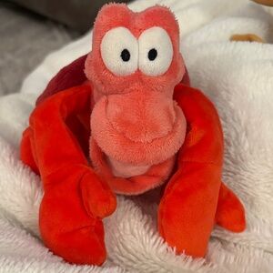 Vintage Disney Little Mermaid Sebastian Crab Plush
